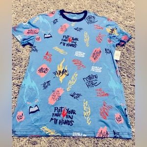NWT Disney Parks Hercules Hades “Not Today Rebel” Adult T Shirt Size Small